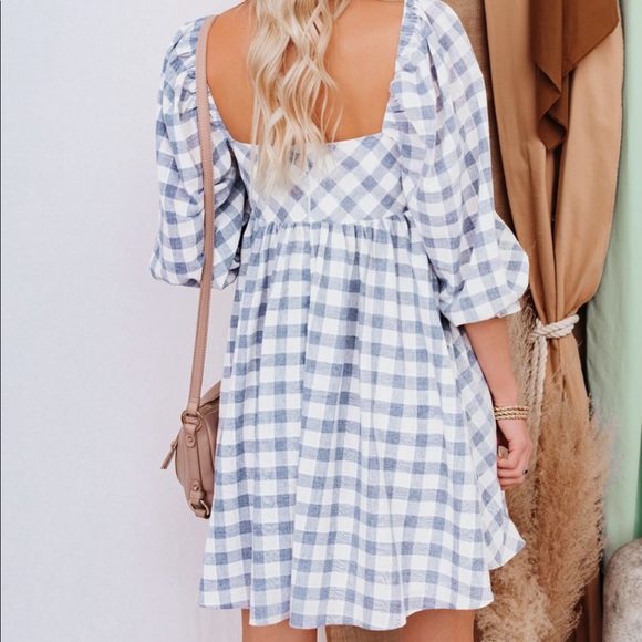 BNWT Reality Check Pocketed Babydoll Dress - Blue - Picture 2 of 10
